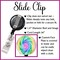 Colorful Retractable Badge Reel, Tie Dye Badge Holder, Retractable ID Badge Reel, Rainbow Badge Clip, Rainbow Lanyard - GG6059A product 3